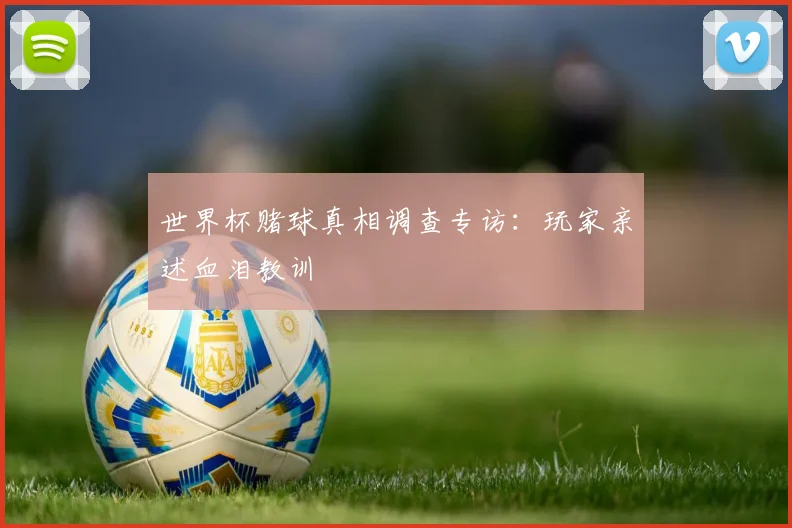 世界杯赌球真相调查专访:玩家亲述血泪教训