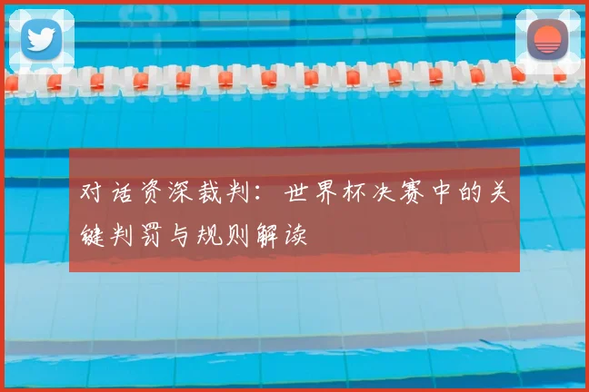对话资深裁判:世界杯决赛中的关键判罚与规则解读